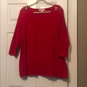 Michael Kors red top